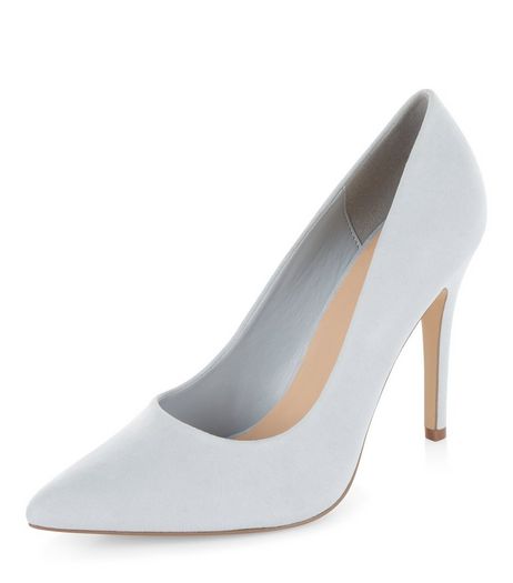 Light Blue Pointed Court Shoes | New Look