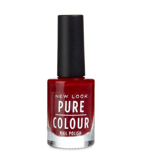Pure Colour Deep Red Nail Polish | New Look