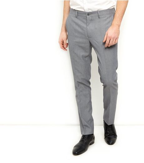Grey Slim Fit Suit Trousers | New Look