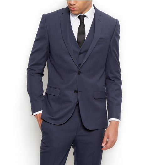 Blue Slim Fit Suit Jacket | New Look