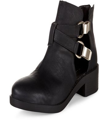cut out ankle boots new look