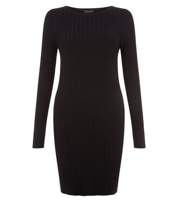 ribbed sleeve dress knitwear womens