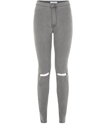 grey super skinny jeans