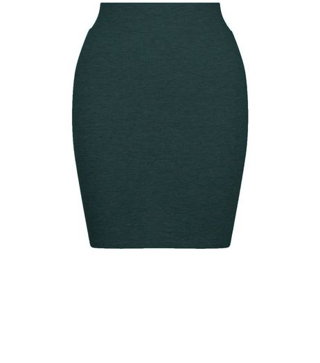 Teens Dark Green Jersey Tube Skirt | New Look