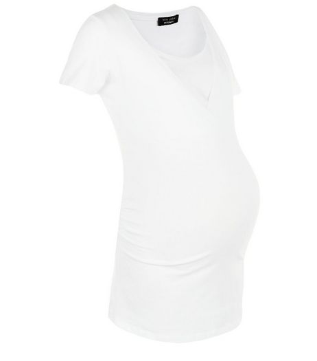 Maternity White Nursing T-Shirt | New Look