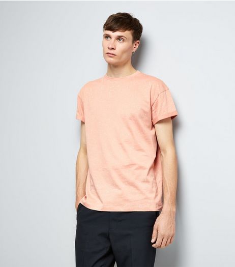 Pink Spray Wash T-Shirt | New Look