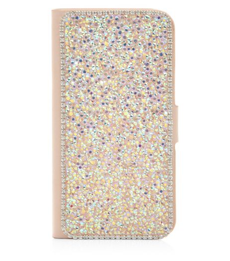 Pink Crystal iPhone 6 Purse | New Look