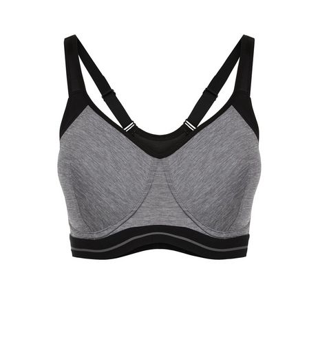 Pale Grey DD-G Sports Bra | New Look