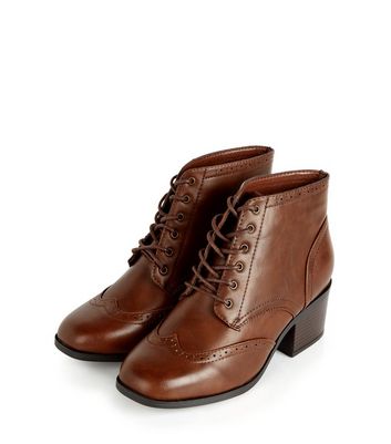tan wide fit ankle boots