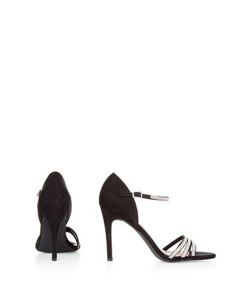 heels with embellished ankle strap