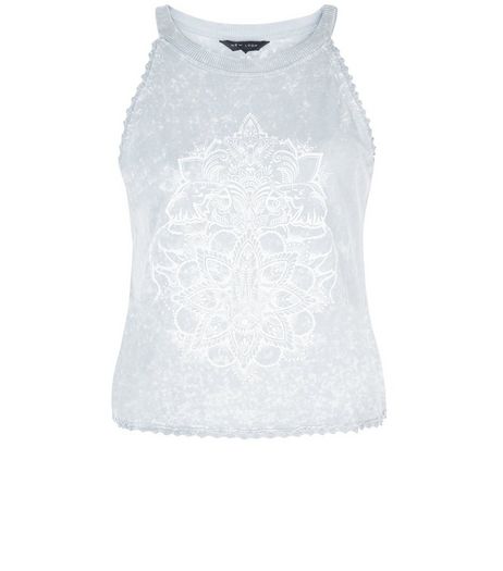 Grey Mystic Yin Yang Print Cami | New Look