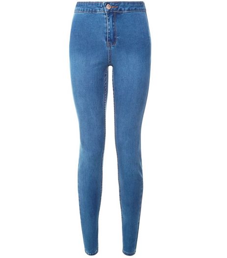 Blue High Waist Super Skinny Jeans | New Look