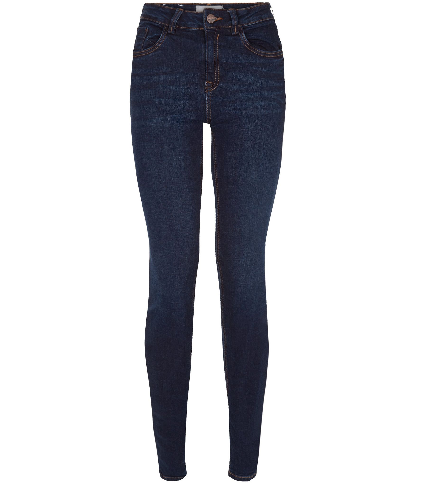Navy Authentic Skinny Jeans | New Look