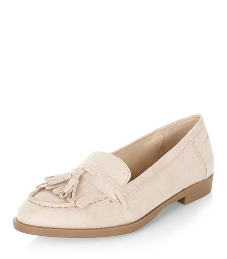 Pink Fringed Tassel Loafers | New Look