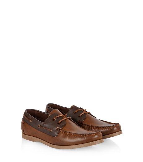 Dark Brown Boat Shoes | New Look