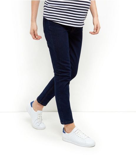 Maternity Navy Under Bump Skinny Jeans | New Look