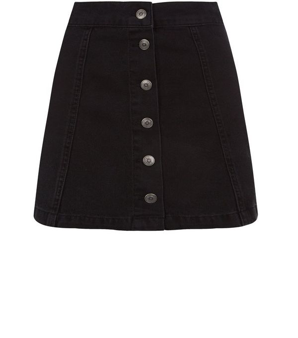 Petite Black Denim Skirt | Jill Dress