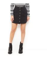 Black Button Front Denim Skirt | Jill Dress
