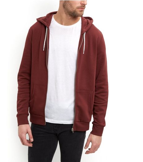 Brown Zip Up Hoodie | New Look