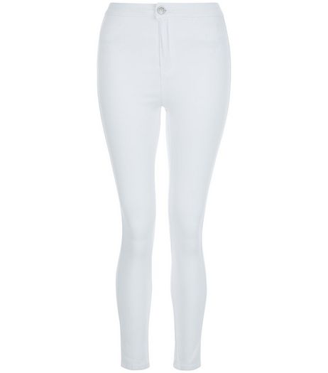 Teens White High Waist Super Skinny Jeans | New Look
