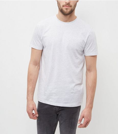 Pale Grey Crew Neck T-Shirt | New Look