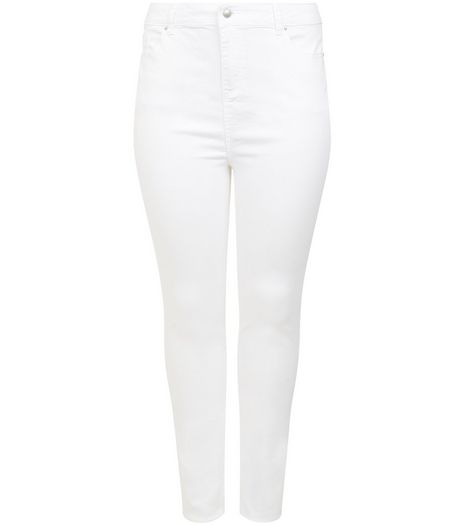 Curves White Skinny Jeans | New Look
