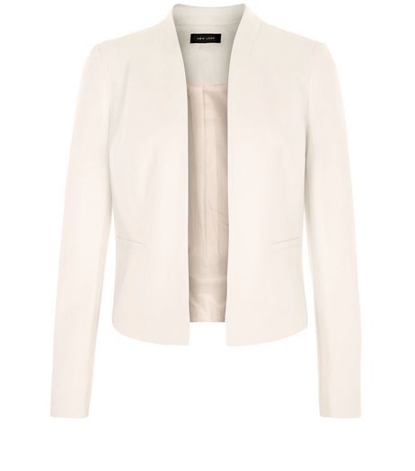 Shell Pink Cropped Blazer | New Look