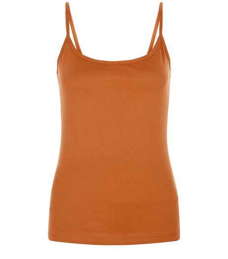 Tan Scoop Neck Cami | New Look