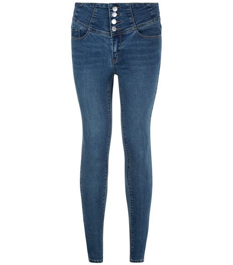Blue High Waisted Skinny Jeans | New Look