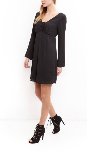 skater tie sleeve dress