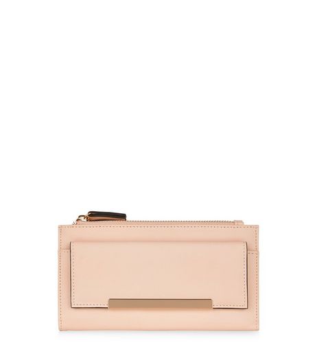 Pink Fold Over Pocket Purse | New Look