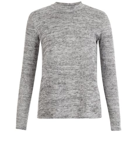 Teens Grey Fine Knit Turtle Neck Jumper | New Look