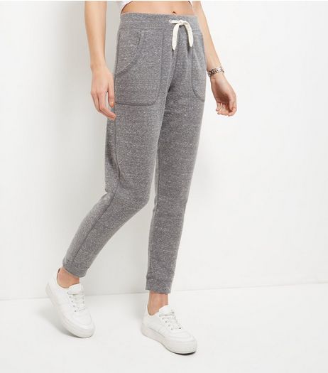 Grey Double Pocket Drawstring Joggers | New Look