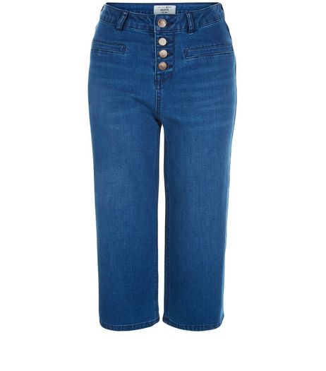 Teens Blue Denim Culottes | New Look