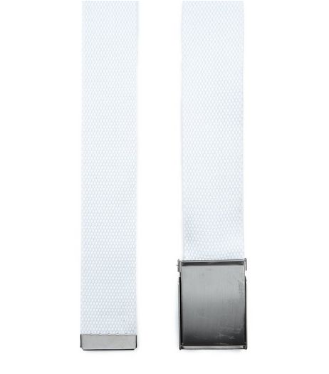 White Textured Belt | New Look
