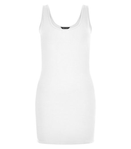 White Longline Vest | New Look