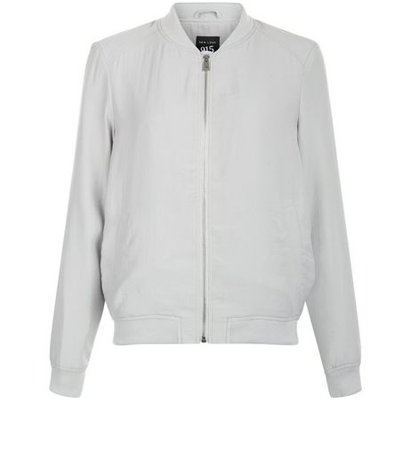 Teens Grey Lightweight Bomber Jacket | New Look