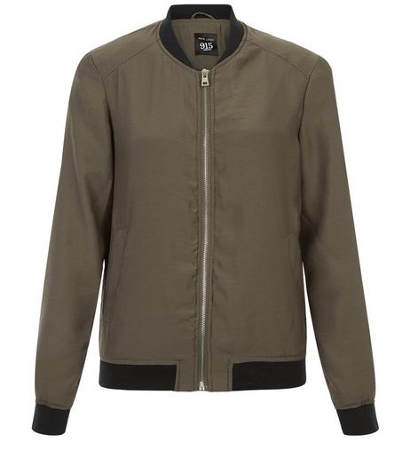 Teens Khaki Lightweight Bomber Jacket | New Look