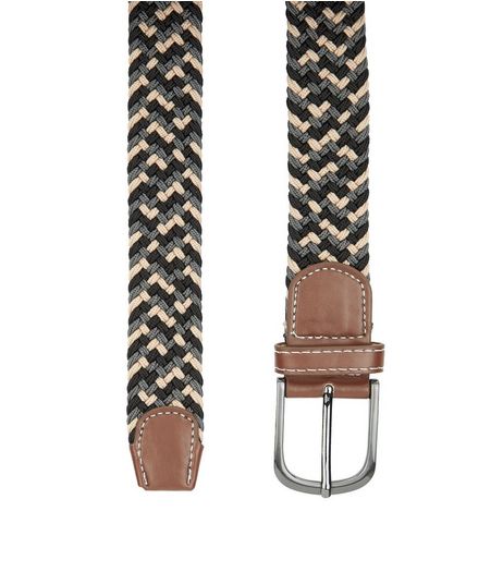 Tan Braid Elasticated Belt | New Look