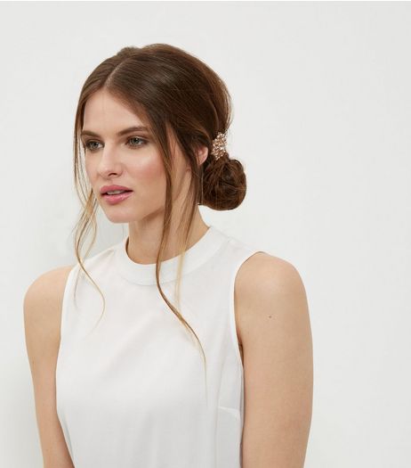 Pink Embellished Flower Hair Clip | New Look