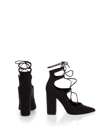 ghillie suedette pointed heels block