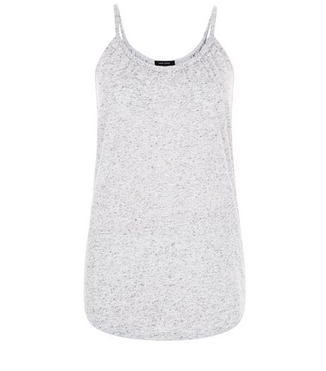 Grey Plaited Trim Vest | New Look