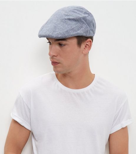 Blue Stitch Flat Cap | New Look