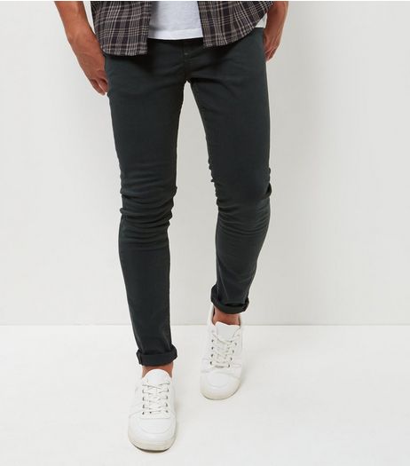 Dark Green Skinny Trousers | New Look
