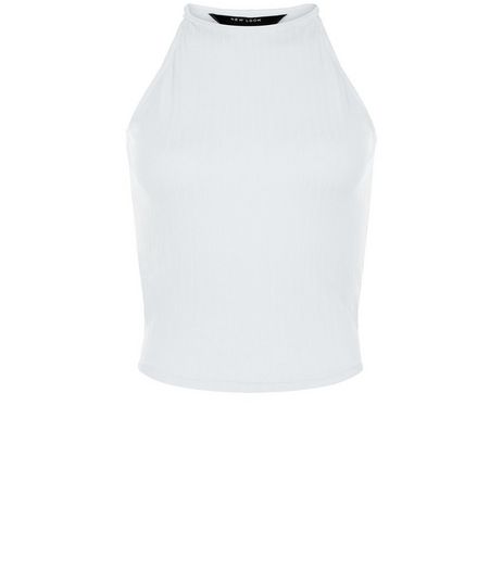 Teens White Ribbed Cami | New Look