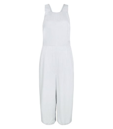Pale Grey Culotte Jumpsuit | New Look