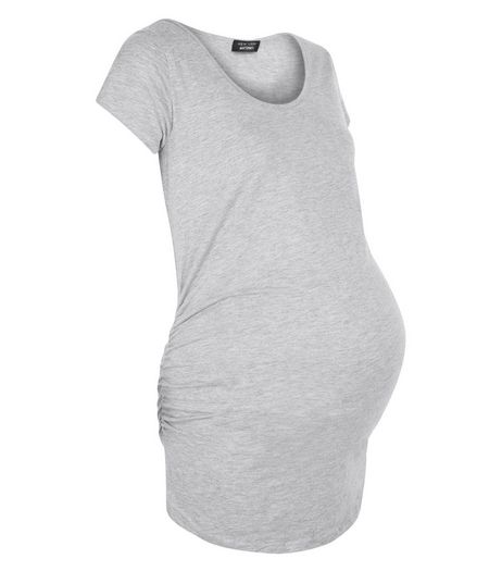 Maternity Grey Cap Sleeve Top | New Look