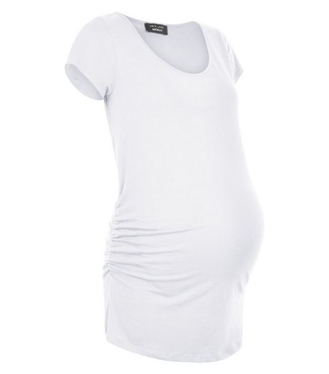 Maternity White Cap Sleeve Top | New Look