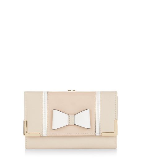Stone Bow Front Clip Top Purse | New Look