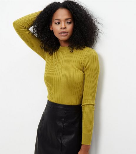 Green Ribbed Jumper | New Look